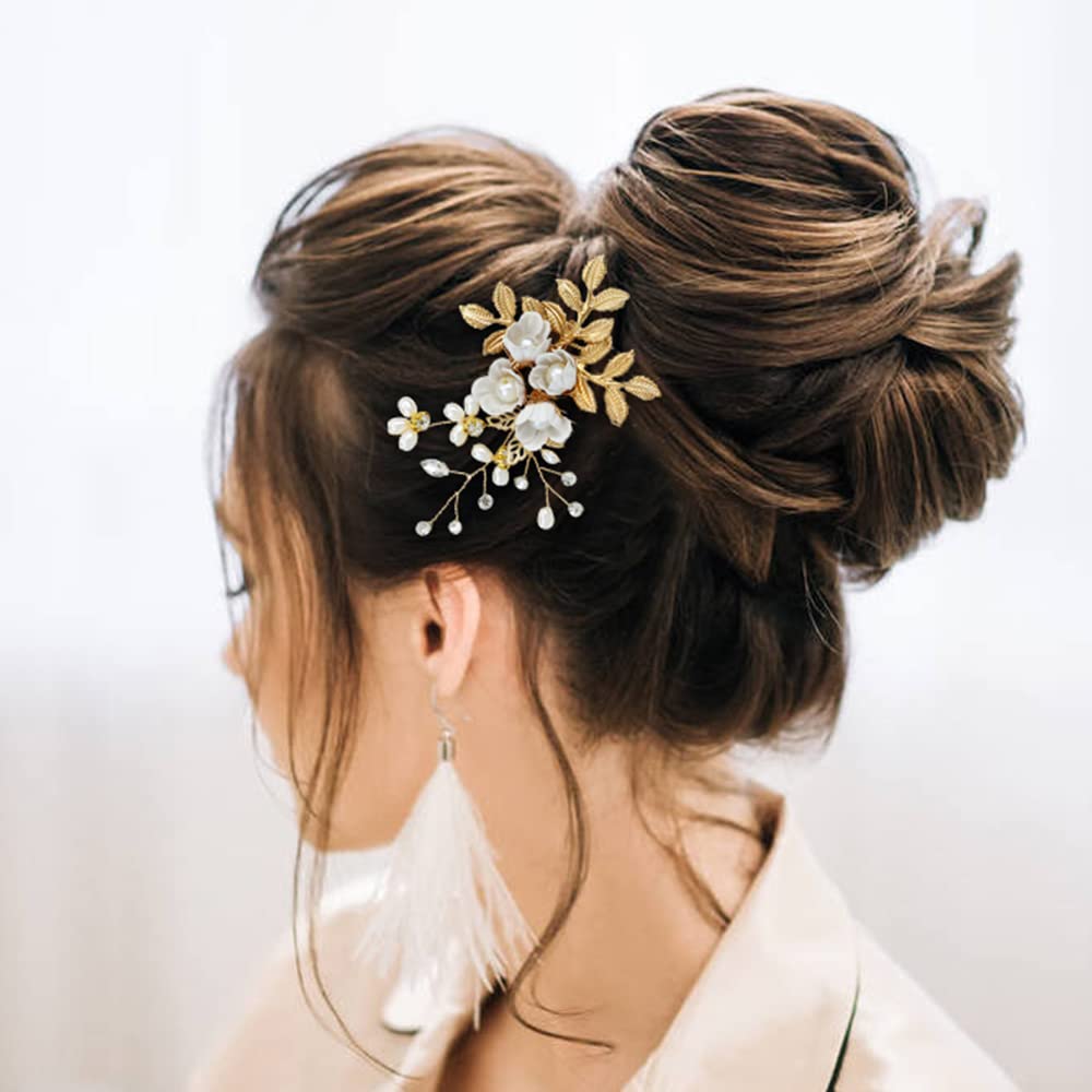 Amazon.com : inSowni 36 Pack Gold Flower Leaf Bridal Wedding  display picture 1