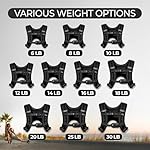 Weighted Vest - Weight Vest for Running, Strength Training & Muscle Building, Features Reflective Stripe for Safe Outdoor Workouts (available in 6lbs to 30lbs) - Image 4