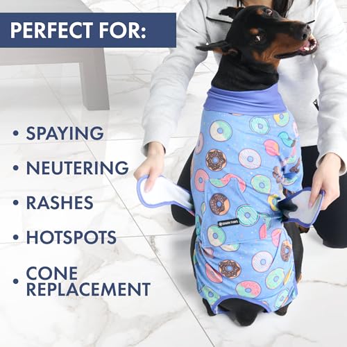 Image of Spark Paws Dog Recovery Suit - Surgical Onesie After Surgery, Male & Female