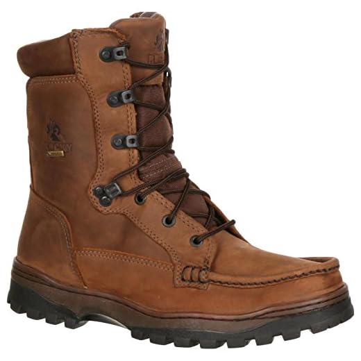 Rocky Men's Outback Gore-tex Waterproof Hiker Boot Hiking, Light Brown, 13