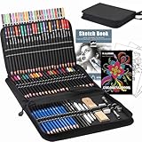KALOUR 96 Premium Drawing Pencil Set,including 72 Colored pencil and 24 sketch kit, for...