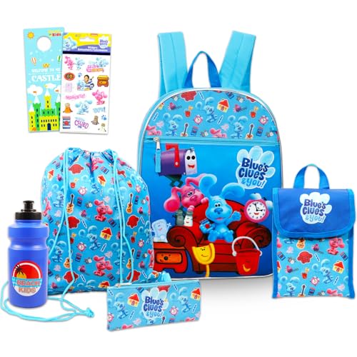 Blues Clues Backpack and Lunch Bag Set for Toddlers School Bundle + More