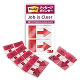 3M ポストイット フィルム 付箋 インデックスシール レッド 20枚×2パッド×5パック 684P-NH-5P グリーン購入法適合