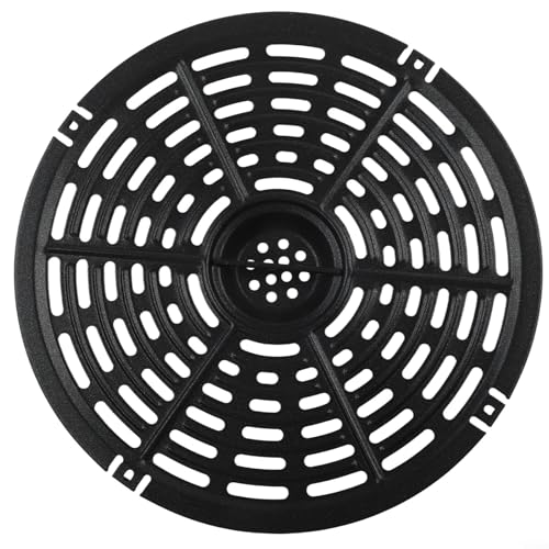 Bandeja de repuesto para freidora de aire compatible con modelos de 15,5 cm, 20 cm, 21,6 cm para un accesorio negro duradero para una fácil limpieza e instalación para cocina (21,6 cm)