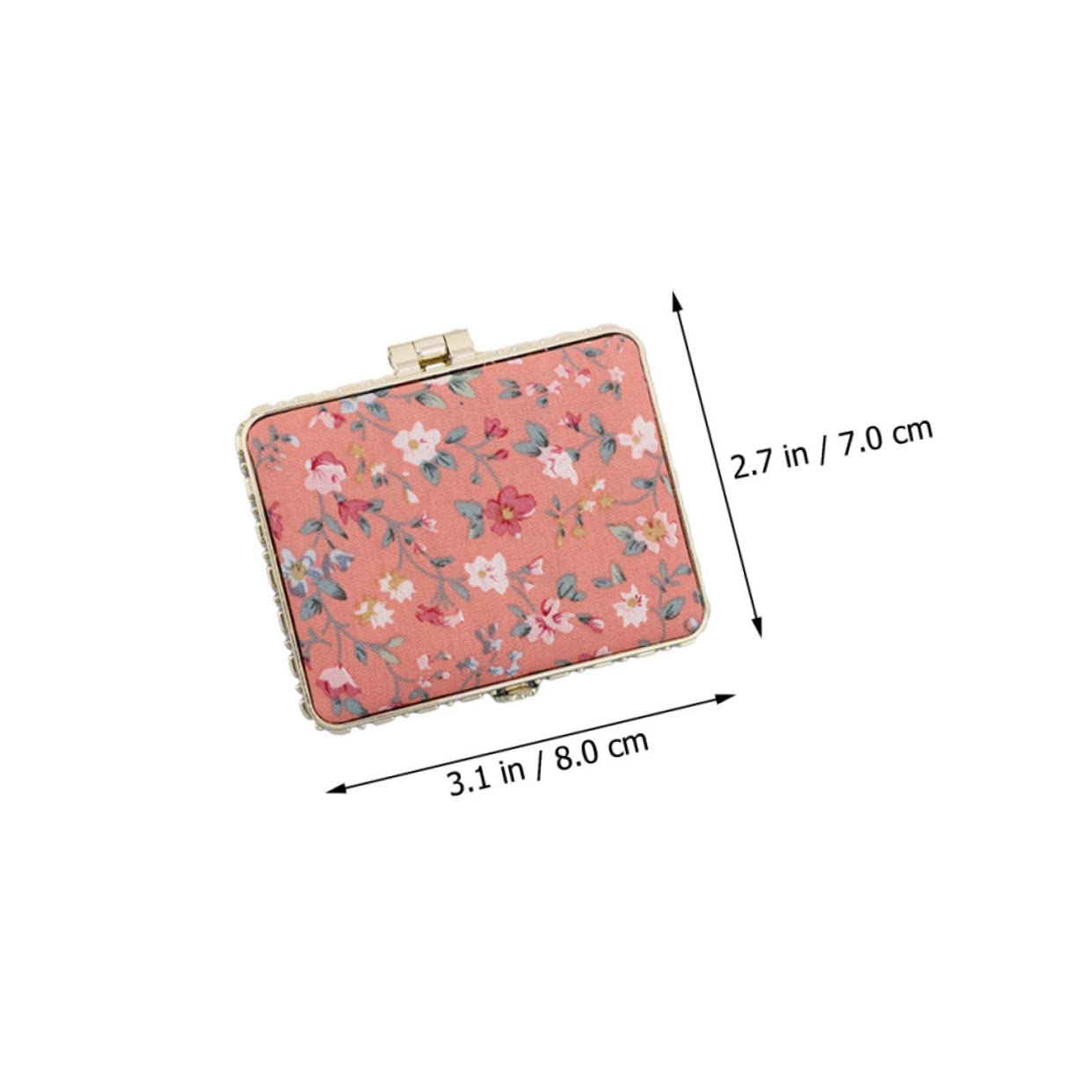 SHERCHPRY Espejo De Bolsillo Pequeño Floral Compacto para Viaje Espejo De Mano para Maquillaje Femenino con Diseño Vintage Y Alta Definición 8 Piezas X 3