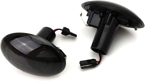 Miniatura 8 de iJDMTOY Lente ahumada ámbar tira completa LED Fender lateral marcador intermitente luces compatibles con Gen2 R55 R56 R57 R58 R59 MINI Cooper