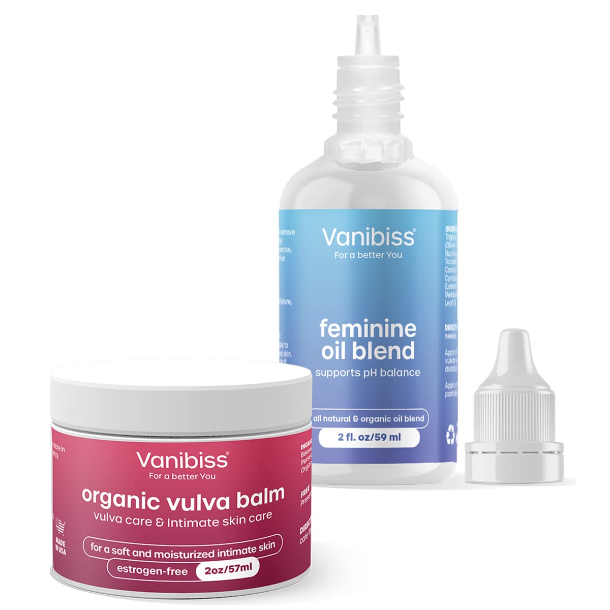 Vanibiss Organic Vulva Balm & Feminine Oil Blend For