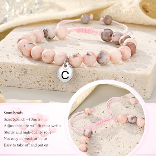 UNGENT THEM Letter Initial Charm Bracelets Gifts for Teen Girls Jewelry Women Teenage Teen Birthday Christmas Valentines3