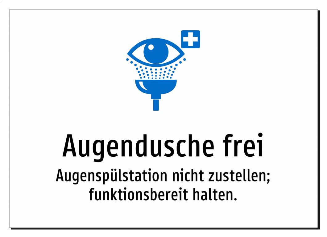 43745-DE-S-09 | Augendusche frei - Augenspülstation nicht zustellen;