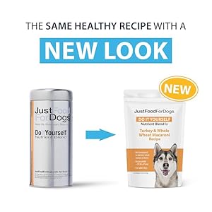 JustFoodForDogs-DIY-Nutrient-Blend-for-Homemade-Dog-Food-Turkey-Whole-Wheat-Macaroni-Recipe-402oz - Cucciolini Doodles   JustFoodForDogs-DIY-Nutrient-Blend-for-Homemade-Dog-Food-Turkey-Whole-Wheat-Macaroni-Recipe-402oz