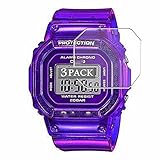 Vaxson 3-Pack Screen Protector, compatible with CASIO Baby-G BGD560PKC-1 BG-D560PKC Series TPU Film Protectors Sticker [ Not Tempered Glass ]