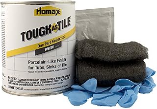 Tub and Tile Refinishing Kit, White, 21 oz, Brush On, Tough as Tile