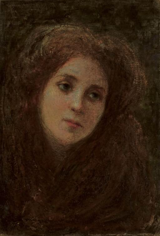 Toile Murale Retratto de Giovane Donna Segantini pour Mur Vide