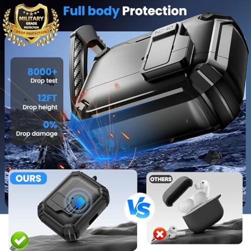 Image of ZORBES 2 in 1 Magnetic TPU Cover Case Earbud Charging Case for Airpods Pro 3