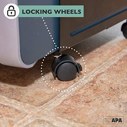 Ilyapa Pc Computer Tower Stand With Wheels - Adjustable Mobile Cpu Holder Cart For Desktop #TOP5