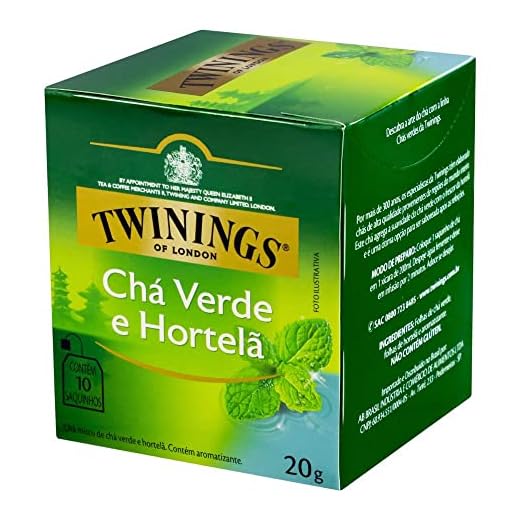 Twinings Chá Verde com Hortelã 20 g (pacote de 10 saquinhos)