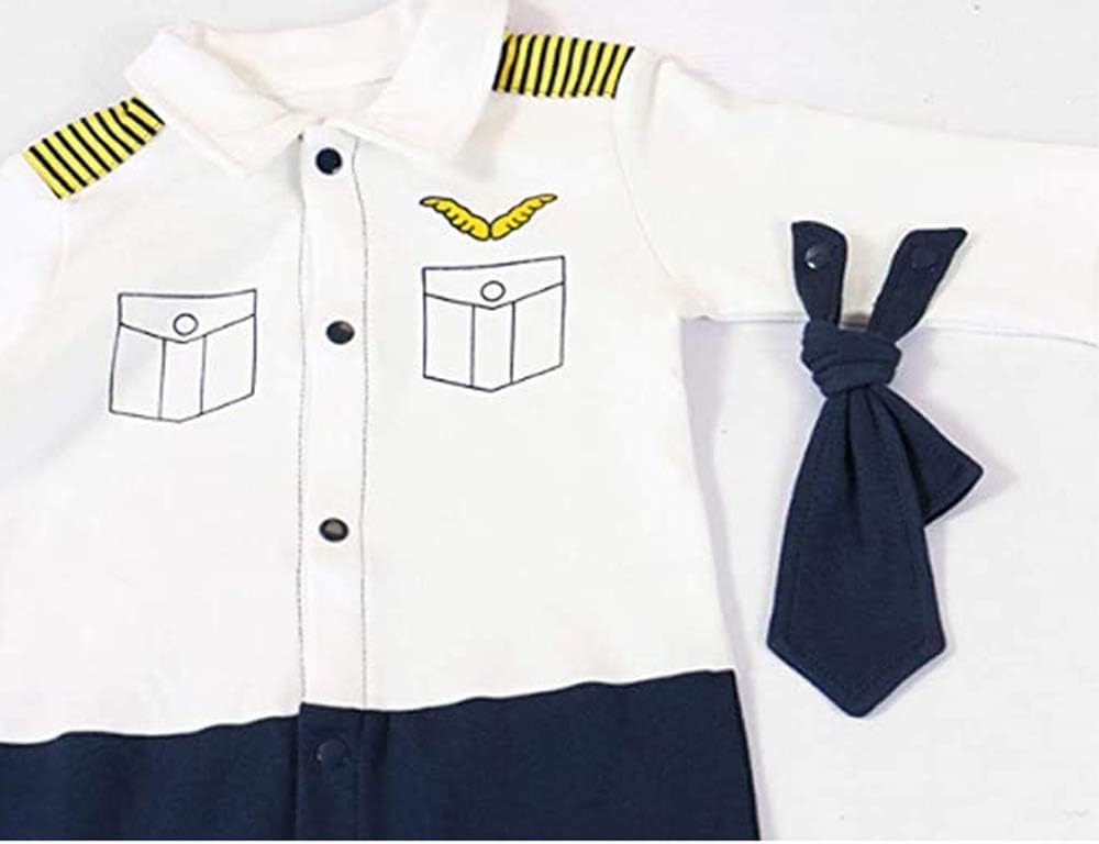 FANCYBABY Baby Pilot For Boys Girls Halloween Uniform Cosplay Romper Costume Outfit - Image 5
