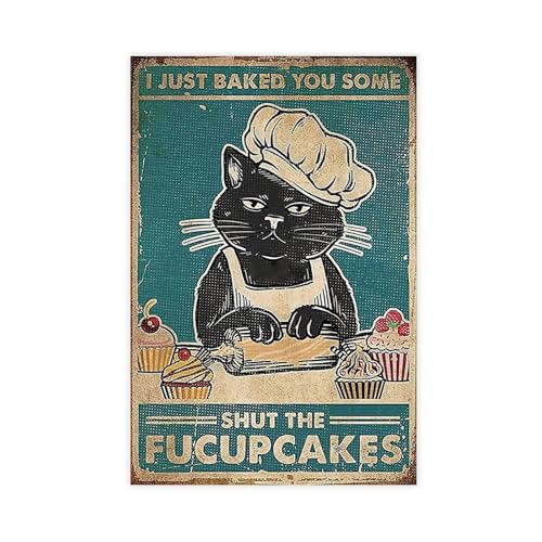 Toile petit chat en pâtisserie décoration murale haut de gamme pour chambre