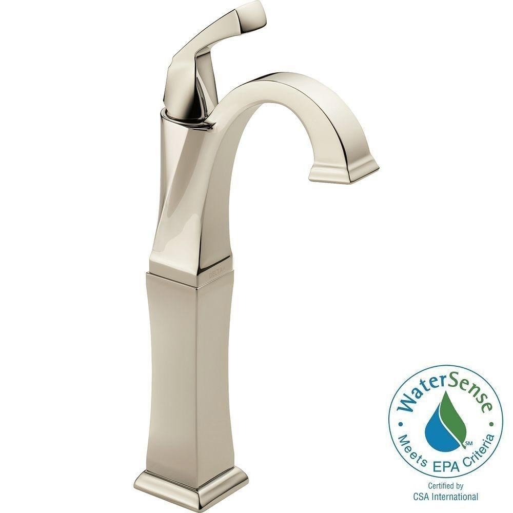 DELTA FAUCET 751-PN-DST Dryden Bathroom Faucet, 13.31 x 1.25 x 5.38 inches, Polished Nickel
