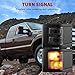 YITAMOTOR Towing Mirrors Compatible for 99-07 Ford F250/F350/F450/F550 Super Duty, 01-05 Excursion Pair Set Extendable Smoke Power Heated with Signal Light Side Mirrors