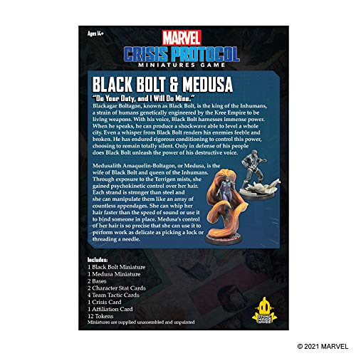 Marvel Crisis Protocol Black Bolt Medusa jeu figurines Atomic Mass Games extension - 6