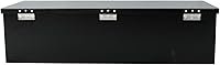 Vista 32 de 24"X18"X18" Black Steel Truck Underbody Flatbox Pickup Tool Box RV ATV Trailer Storage Tools with T-Handle Latch, Job Tool Chest