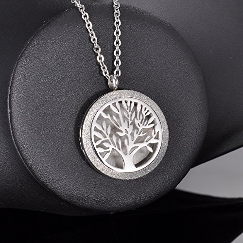 Hooami Aromatherapy Essential Oil Diffuser Necklace - Have Faith & Believe In Yourself Tree Of Life Locket Pendant #TOP2