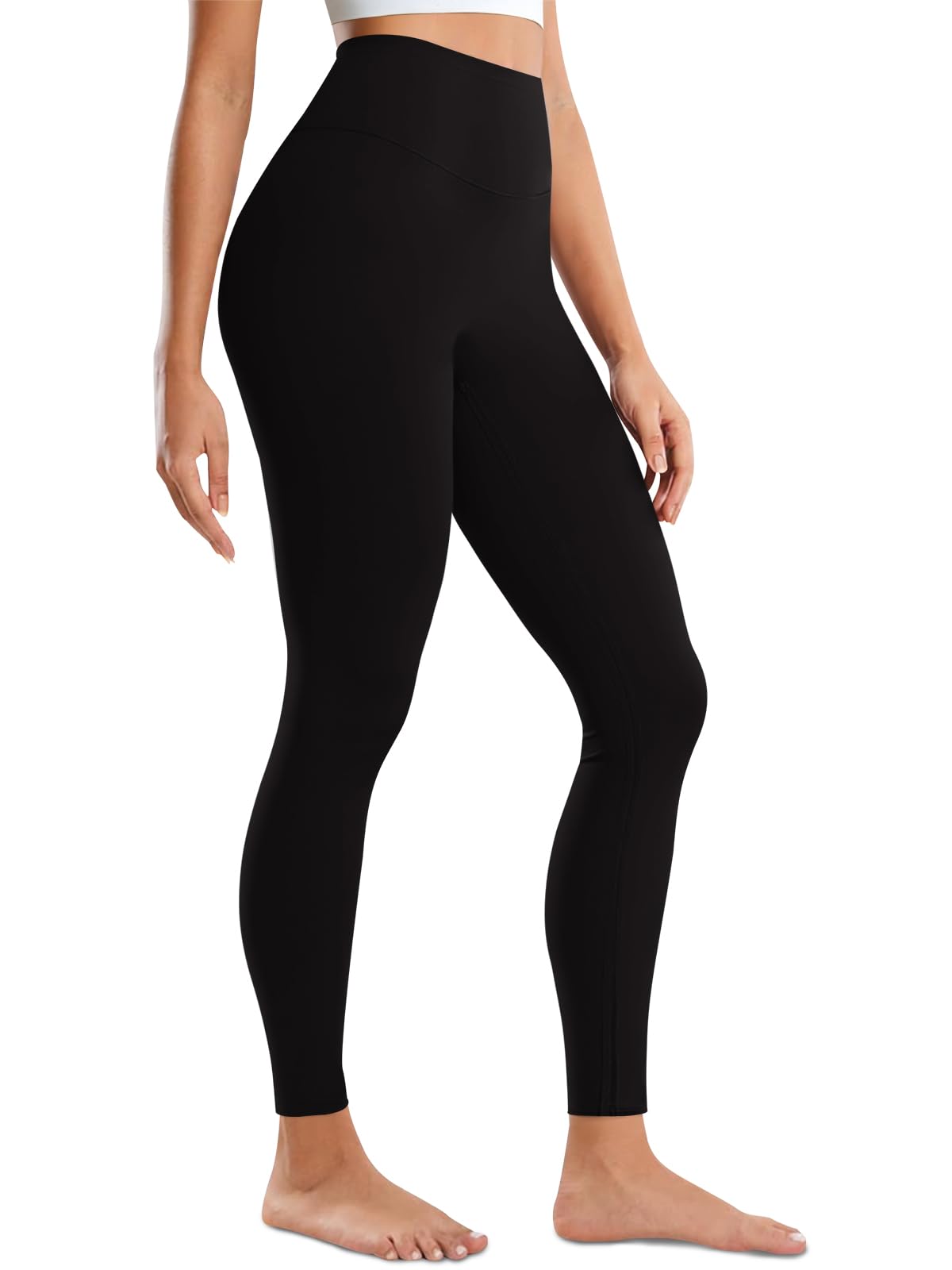 Fisoew Leggings da donna a vita alta, per sollevamento del sedere, controllo della pancia, allenamento, corsa, palestra, atletica, yoga