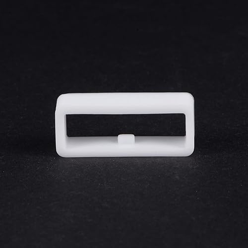 Miniatura 5 de 6 anillos de cierre de bucle para correa de reloj, 0.866 in, color blanco