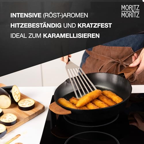Poêle en fonte antiadhésive 28 cm Moritz & Moritz pour cuisson saine - 7