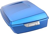 Vista 182 de Harley Tour Pack, equipaje desmontable Razor Tour Pack Maleta para Harley Touring Street Glide, Electra Glide, Road King, Road Glide Special Azul