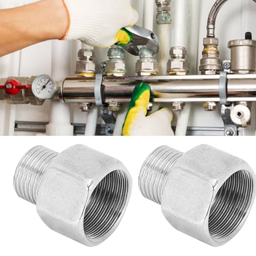 1 Zoll auf 3/4 Zoll Adapter, G3/4 auf G1/2 Reduzierstück, Rohrverschraubung zur Verbindung verschiedener Rohrleitungen