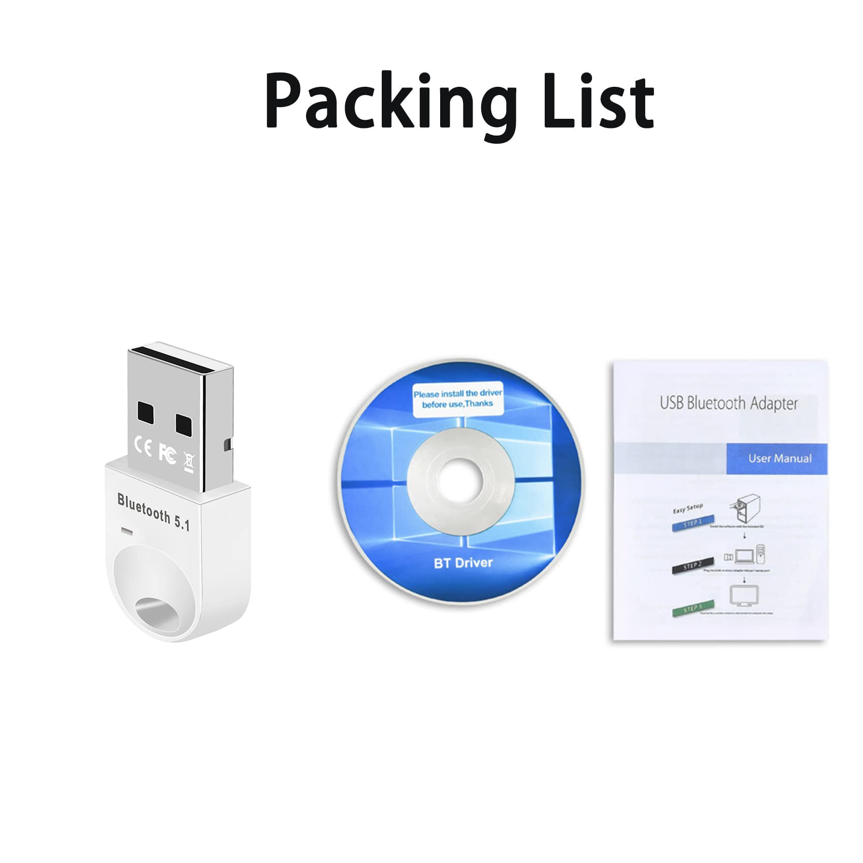 Adaptateur Bluetooth 5.3 USB - Pour PC Windows - Compatible Casque, Souris, Manette - Zoerbufan