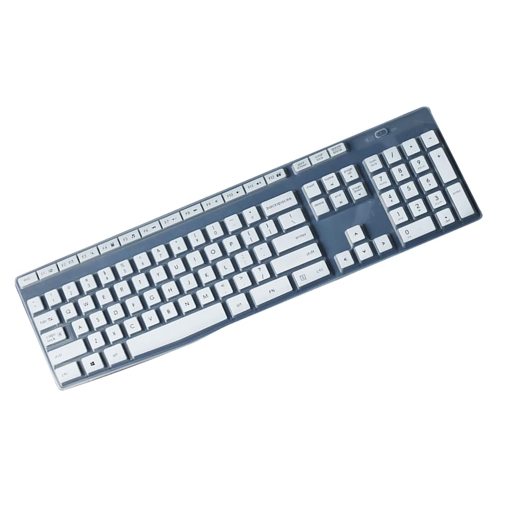 Ergonomic Keyboard Waterproof Silicone Keyboard Protector Skin for MK345 K345