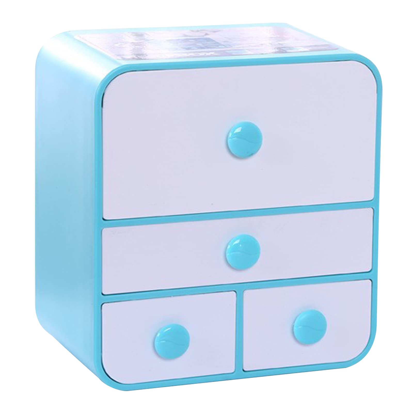 Buxuaaaa Men's Blue Tabletop Organizer For Case Stationery Makeup Tissue Organizing Box For Wo Students Household Storage Box Desk Organizers And Storage