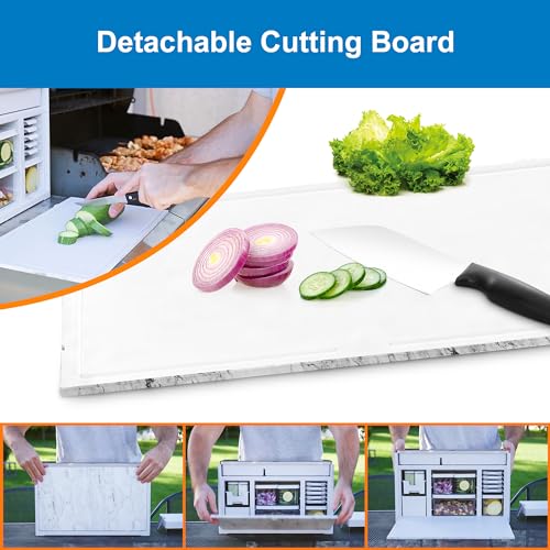 Mealprepkitchenstationfoodprepstationoutdoormobilebarbecueportablecampingkitchenboxprepstation  Urban Country Home Decor Meal prep kitchen station food prep station outdoor mobile barbecue portable camping kitchen box prep station  urban country home decor