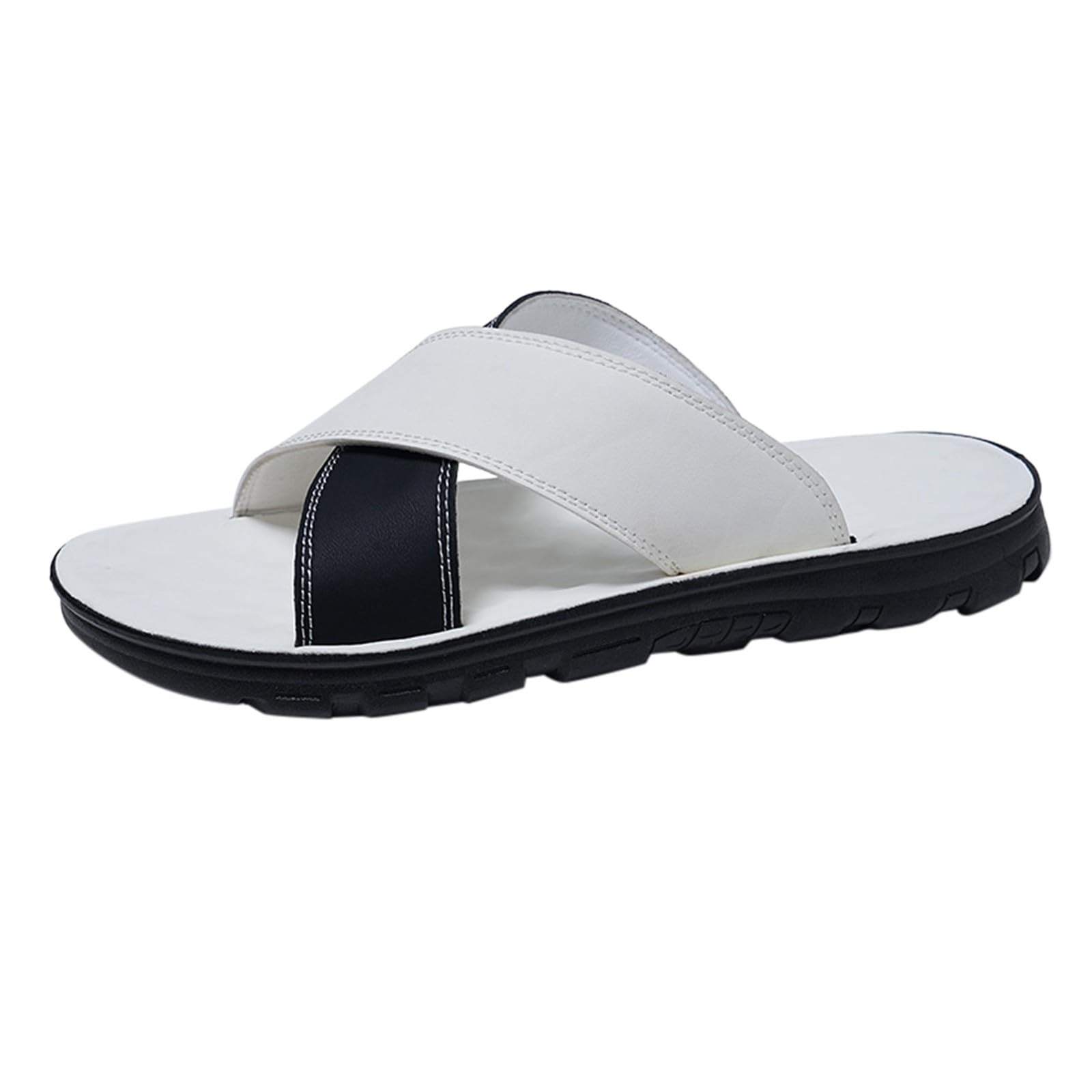 Sandalias planas de hombre en piel sintética para un estilo cómodo y fresco este verano 7