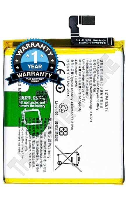 Image of Original B-R6 Battery for Vivo iQ00 Neo 855 4450mAh /17.31WH 3.89V Battery with 1 Year Warranty ****(G00130)