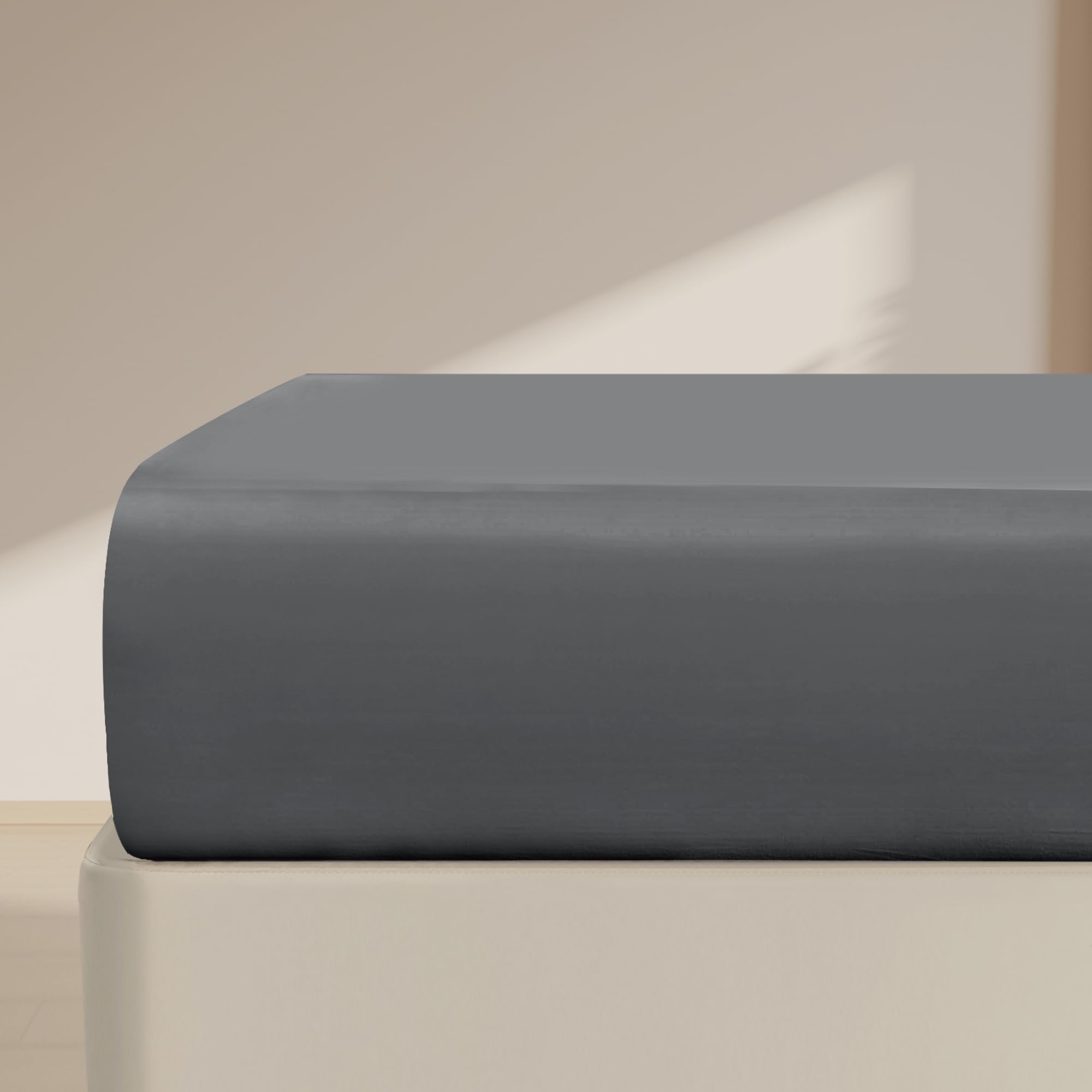 FreshCulture Queen Fitted Sheet Only Premium Hotel-Quality Fitted Sheet for Queen Bed Ultra Soft Breathable Brushed Microfiber Elegant