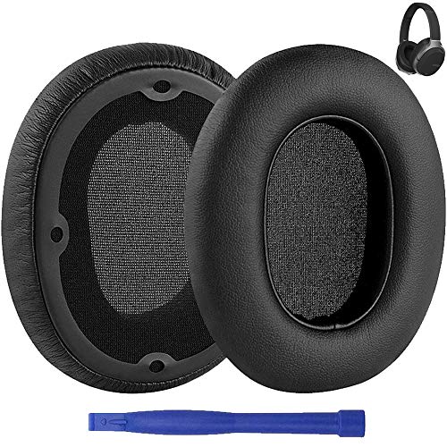 Almofadas de ouvido W830BT, almofadas de substituição para orelha de couro proteico e espuma de memó