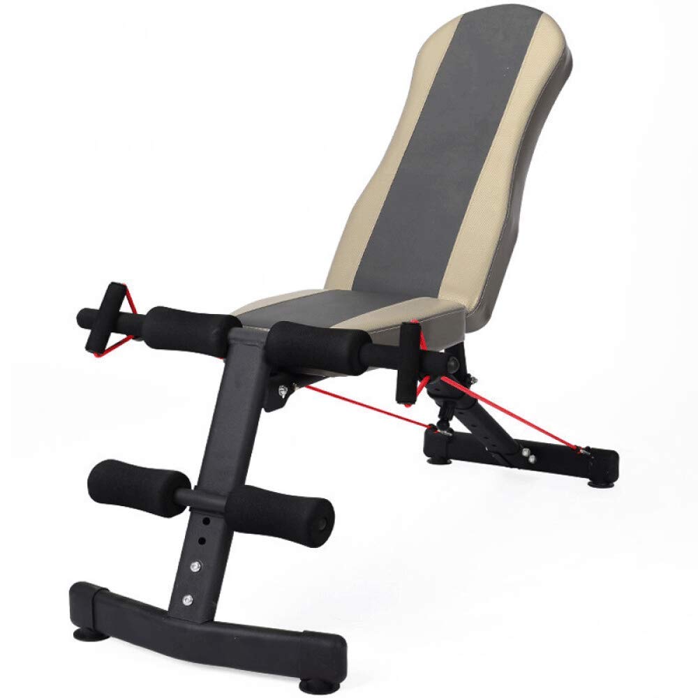 Tabla supina Abdominales Equipo de Ejercicios Banco para el hogar Taburete Tablero para músculos Abdominales Silla Plegable multifunción para Ejercicios Taburete con Mancuernas