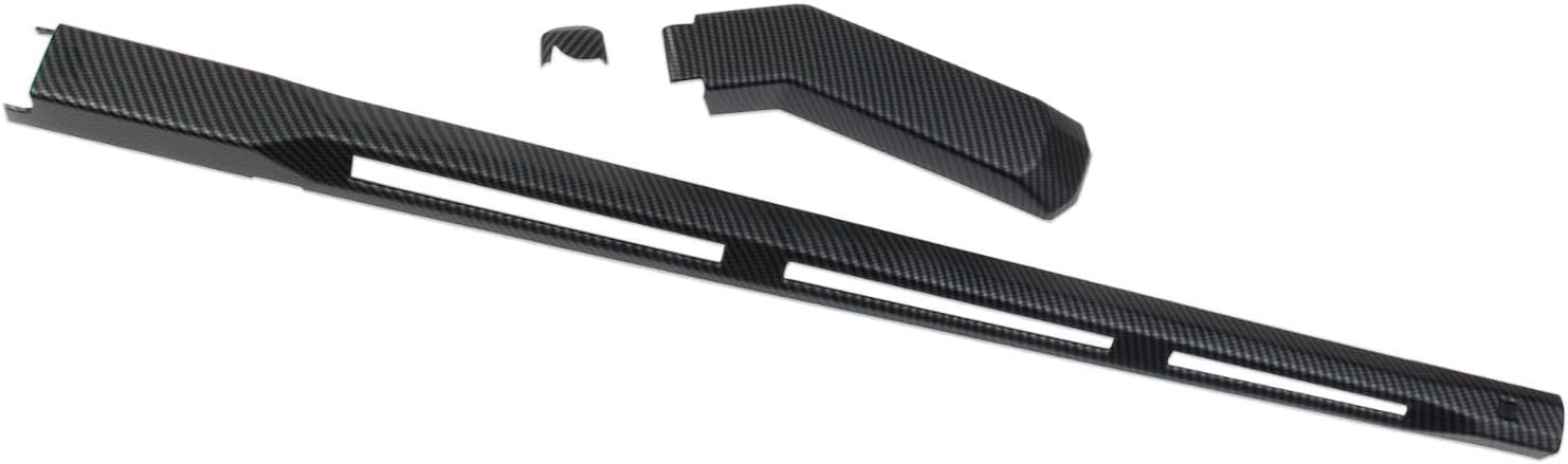 Carbon Fiber Style Windshield Wiper Cover Trims Accessories for Tesla Cybertruck (Matte Surface)