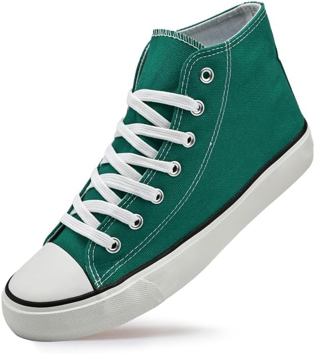 rosyclo Women's High Top Canvas Sneakers Fashion Lace-up Classic Casual Walking Shoes