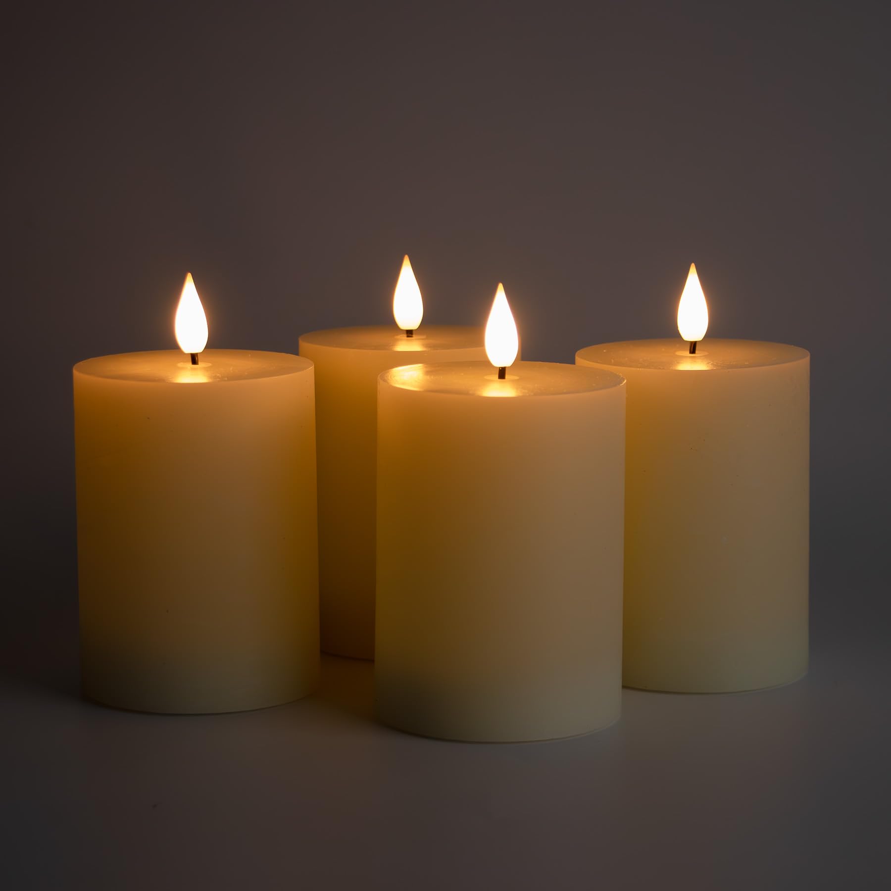 Fanna 4 Candele LED Con Telecomando E Batteria Per Matrimoni Candele Con Timer Per G 1169430