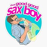 That Good Good Sax Boy Vinyl Waterproof Sticker Decal Car Laptop Wall Window Bumper Sticker 5'