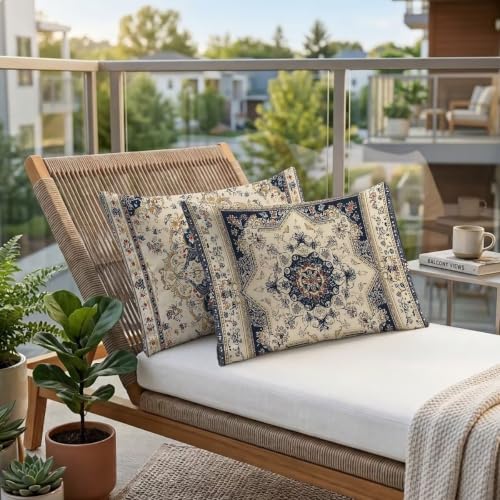 Housse coussin exterieur impermeable 40x80 de qualite superieure - 4
