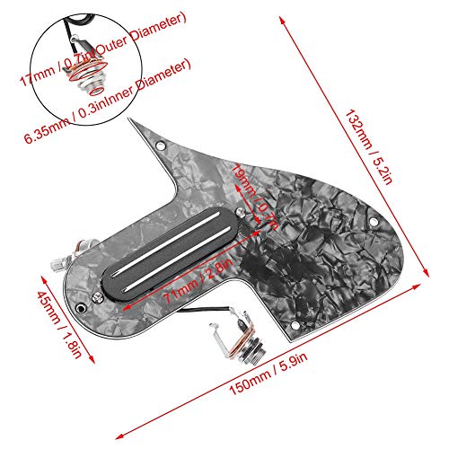 Pickguard pour mandoline, en métal de haute qualité, faible bruit, précâblé, pickup chargé pour l’entraînement des… - Les Beatles, Paul McCartney, John Lennon, RIngo Starr, George Harrison Pickguard pour mandoline, en métal de haute qualité, faible bruit, précâblé, pickup chargé pour l'entraînement des… – Image 6