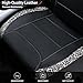 Flying Banner car seat Covers Faux Leather Waterproof Easy Clean Easy Installation (Leopard Gray Leather Black, 2 Fronts)