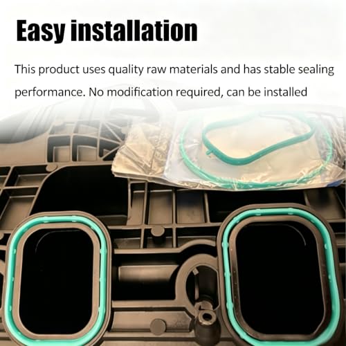 Image of Engine Intake Manifold Gasket Runner Seals Fit for Chevy GMC Cadillac Vehicles for 2014-Newer LT Based Engines 5.3L 6.2L LT1 LT2 L83 L86 L84 L87 L82 L8B Replace 12626354 MS19945 MS 97402 8PCS
