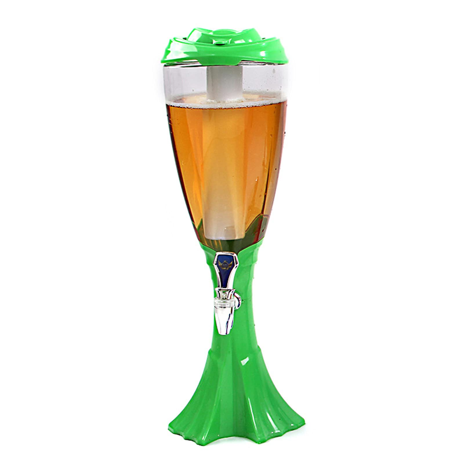 Wieża Piwa, Dozownik napojów Beer Tower Dozownik do napojów i napojów z latarnią Idealny na imprezy i gry, akcesoria do domowego baru,1,3.0L